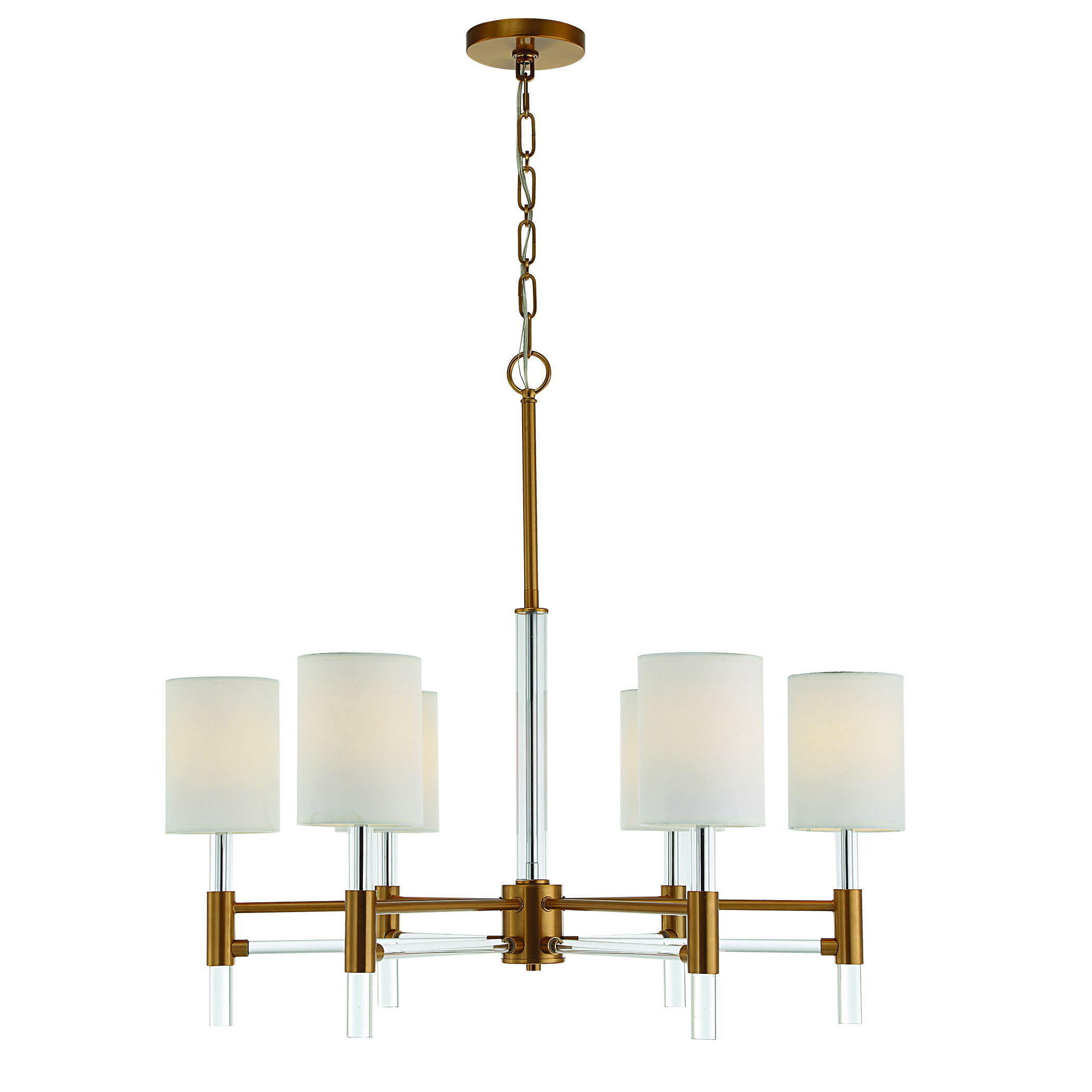 Welkin 6 Light Modern Chandelier large image 