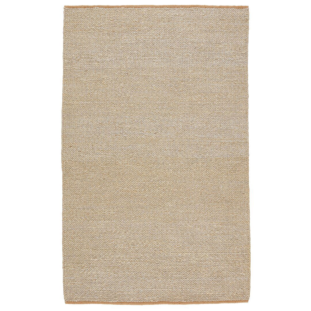 Murrel Handmade Solid Brown Area Rug (8'X10') large image 