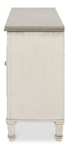Louis Xvi Buffet,White/White,Gray Quartz, Cabinets & Sideboard by Sarreid, 60" length x 18" width x 34" height thumbnail 4
