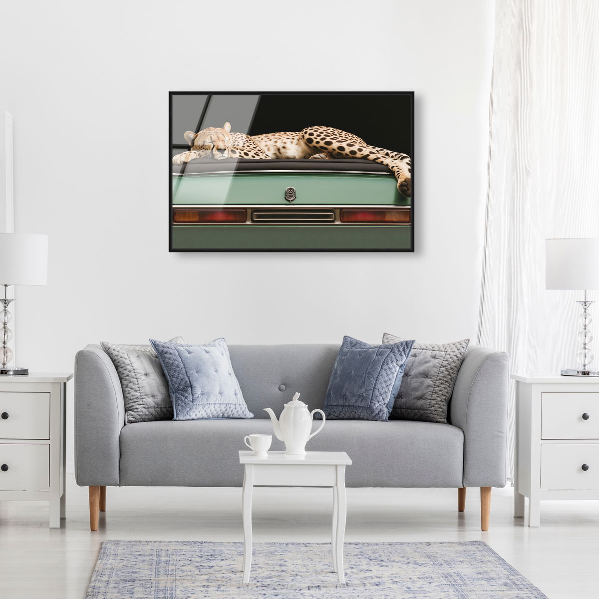 Sleepy Cadi Cheetah (No Embellishment), Art by Oliver Gal,  30x20 View 3