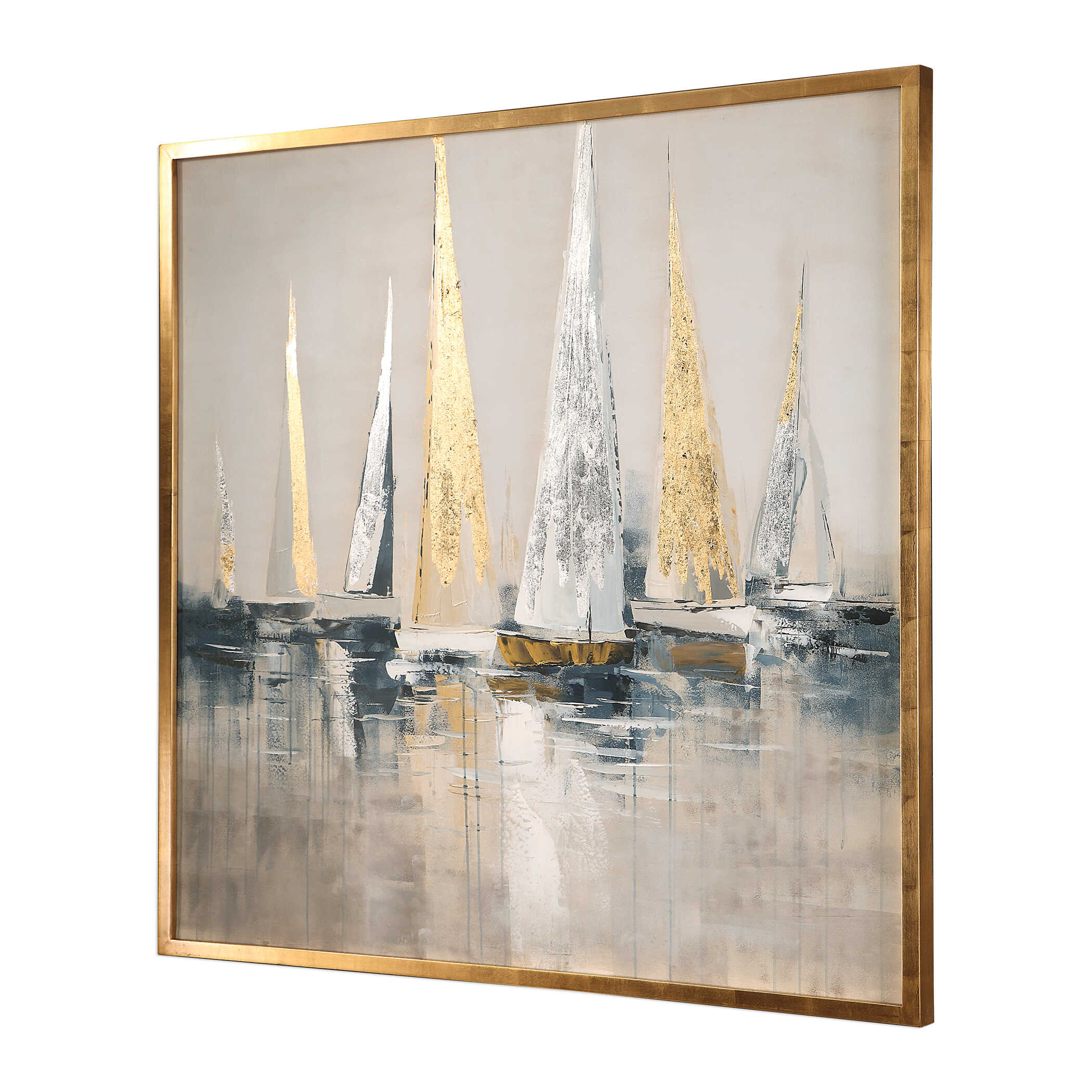 Regatta Nautical Art, Painting by Uttermost, 51.62" width x 51.62" height x 2" depth View 4