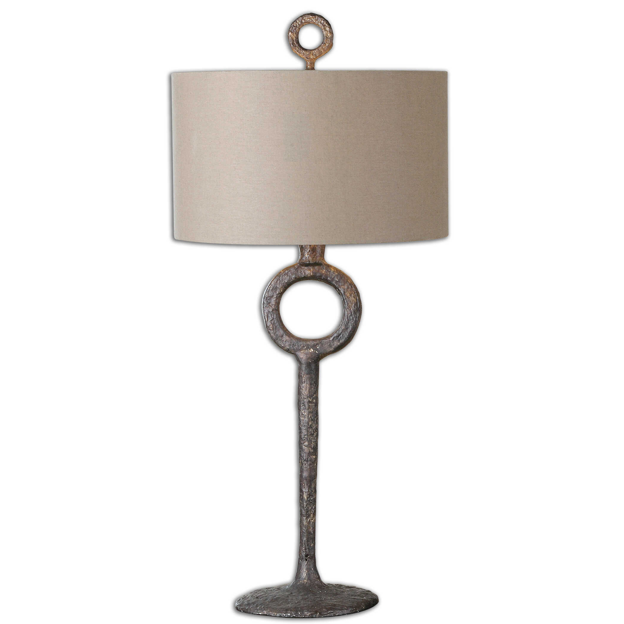 Ferro Cast Iron Table Lamp, by Uttermost, 16" width x 34.75" height x 16" depth View 1
