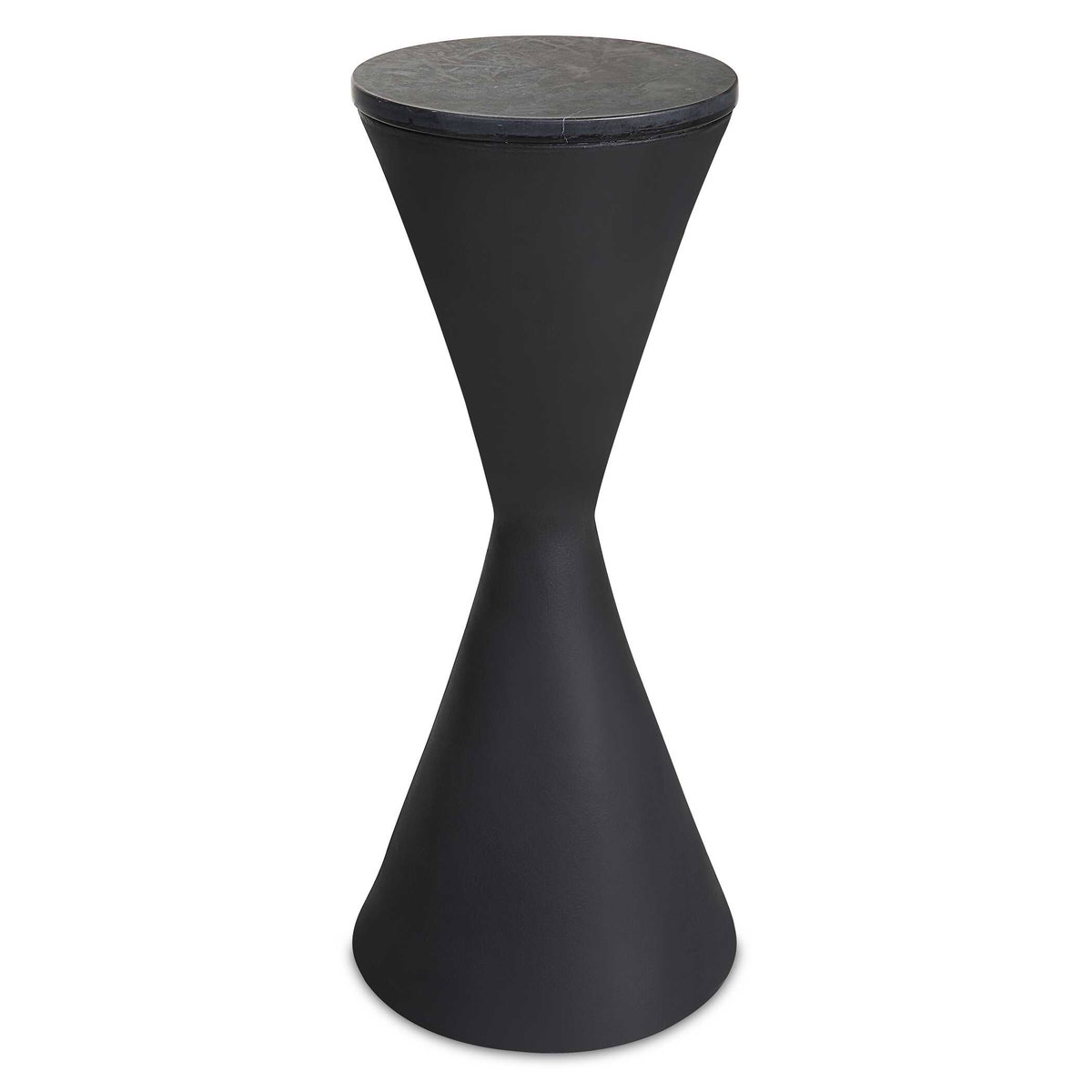 Time's Up Hourglass Shaped Drink Table, Side & End Table by Uttermost, 9" width x 24.25" height x 9" depth View 1