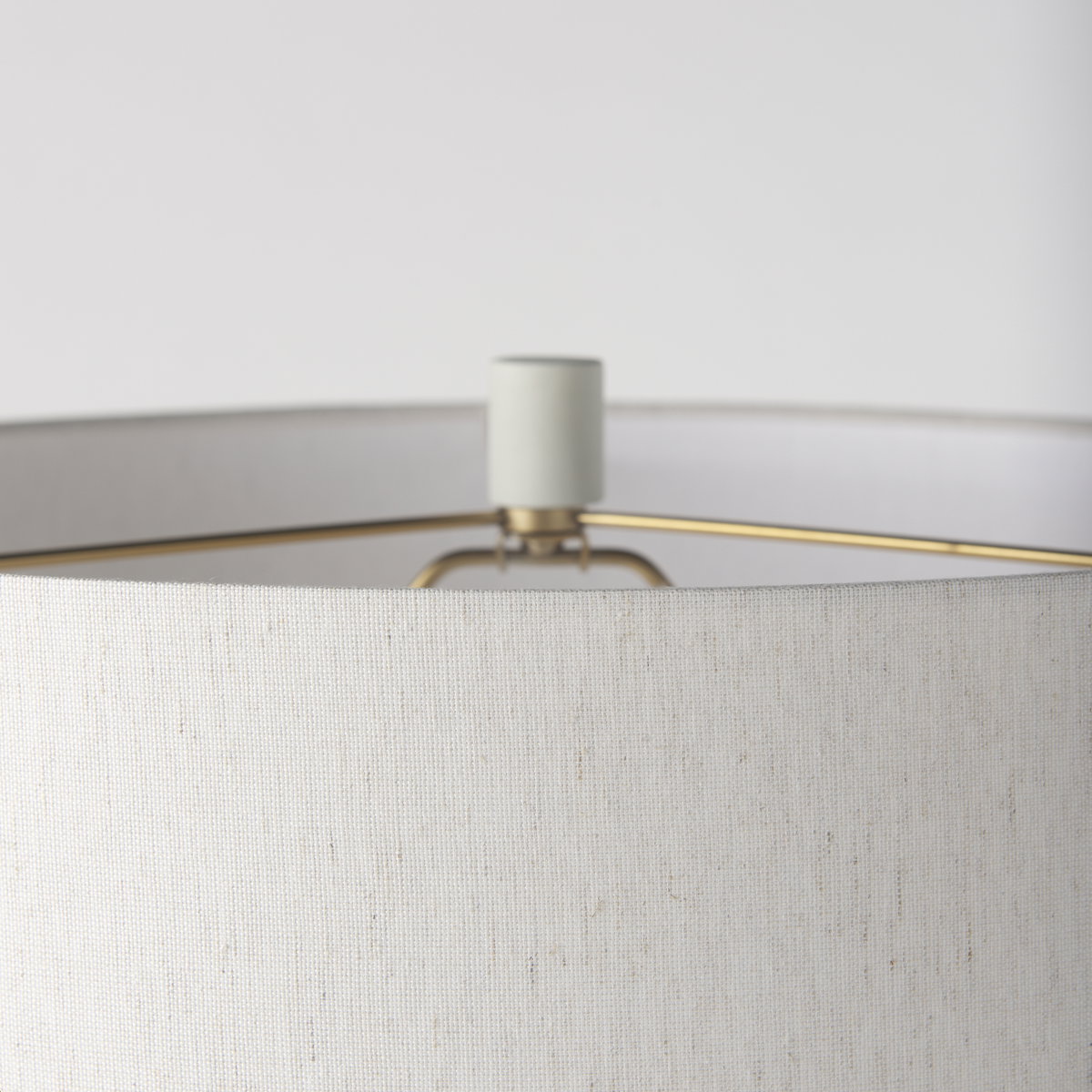 Javier 18.0L x 18.0W x 30.75H Light Base with Cream Shade Table Lamp, by Mercana, 18" length x 18" width x 30" height View 6