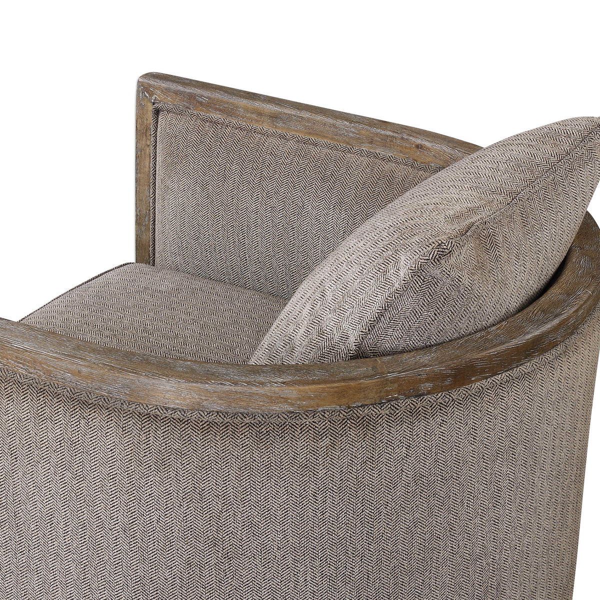 Viaggio Gray Chenille Accent Chair, by Uttermost, 28" width x 32" height x 28.5" depth View 8