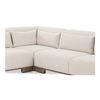 June Corner Modular Sectional Oatmeal, Sectional Sofa by Moe's Home, 110" width x 30" height x 110" depth thumbnail 8