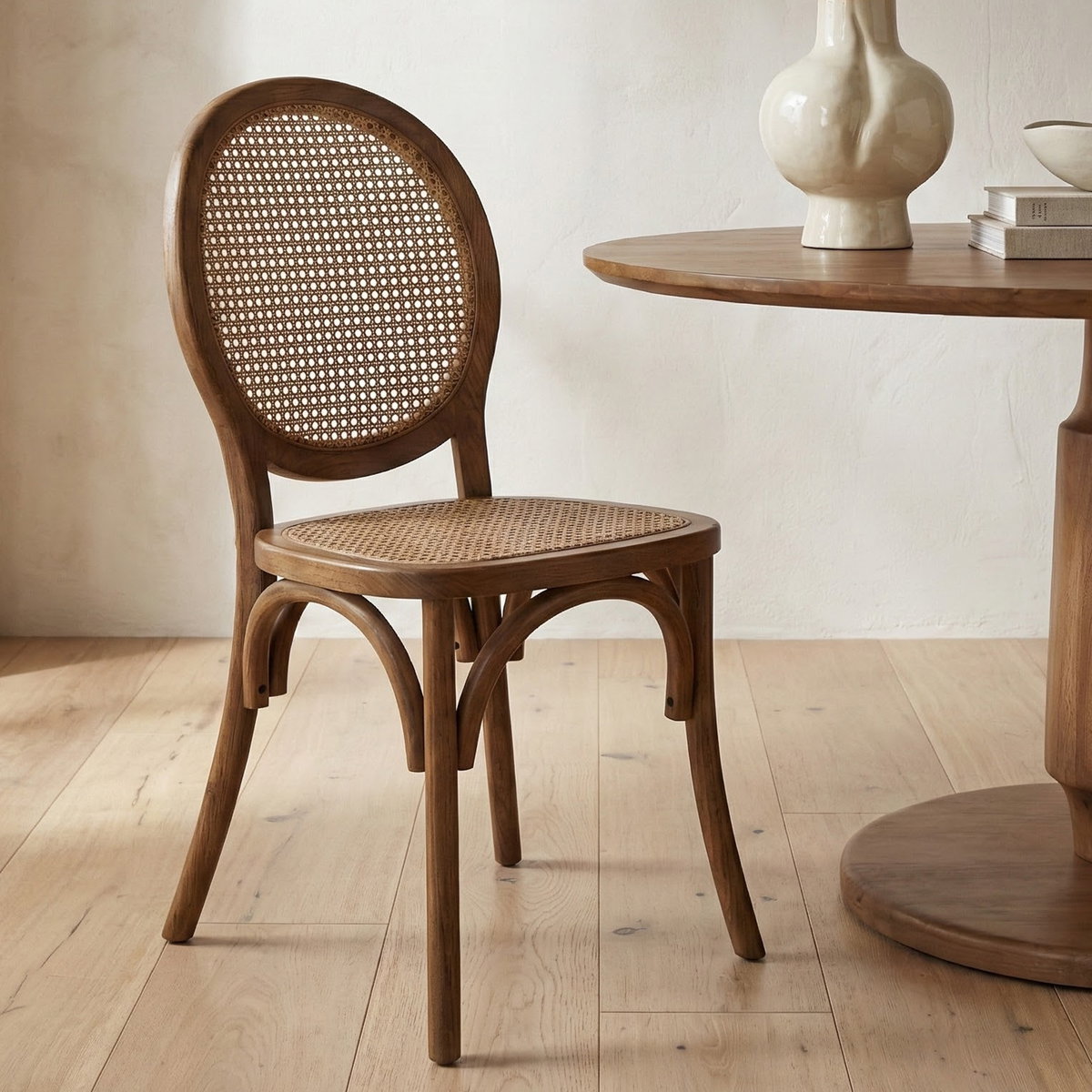 Rivalto Dining Chair Brown - Set Of Two, by Moe's Home, 17.7" width x 37" height x 16.5" depth View 8