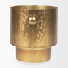Juno 8.5H Large Gold Iron Vase, by Mercana, 11" length x 8" width x 8.5" height thumbnail 4