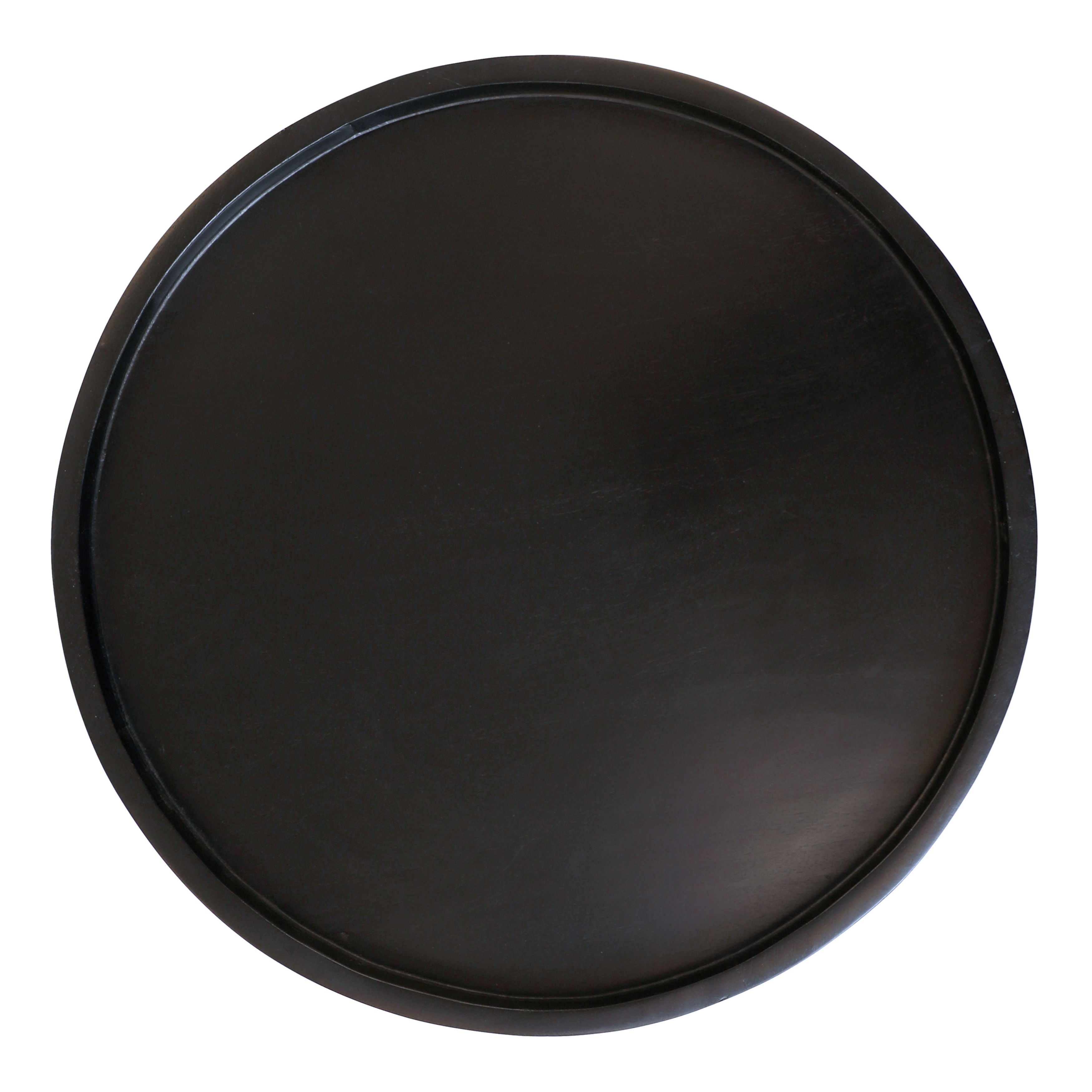 Blandon Side Table Black, Side & End Table by Dovetail, 16" width x 21" height x 16" depth View 2