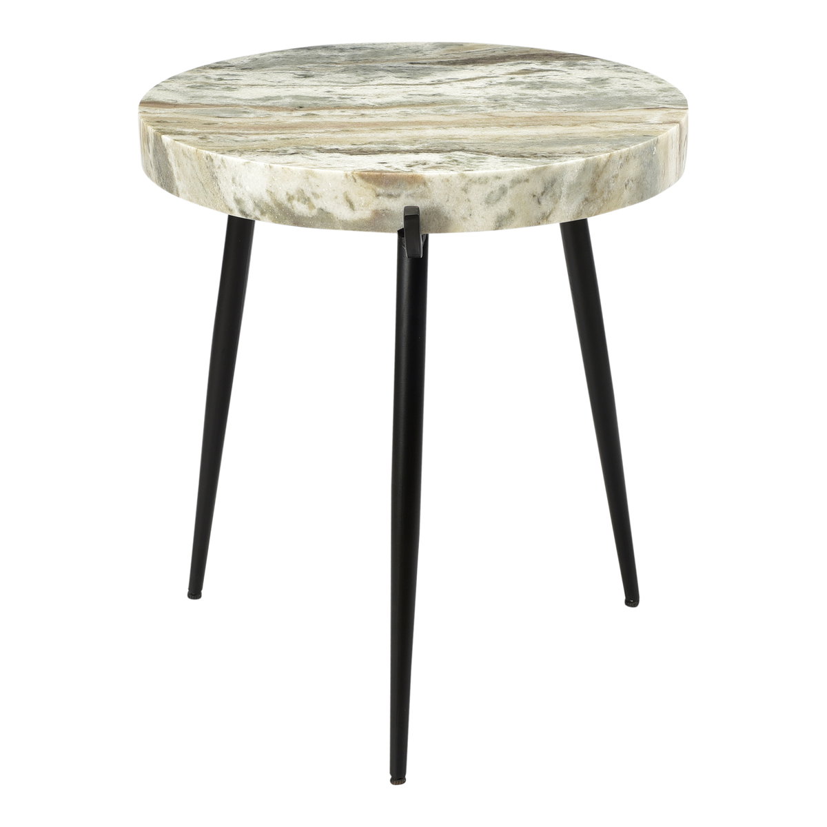 Brinley Accent Table Marble, Side & End Table by Moe's Home, 18" width x 20" height x 18" depth View 2