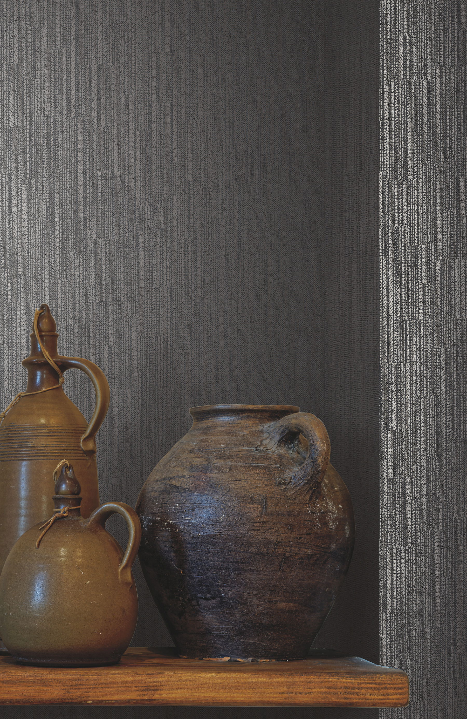Weekender Weave Black Wallpaper large image 