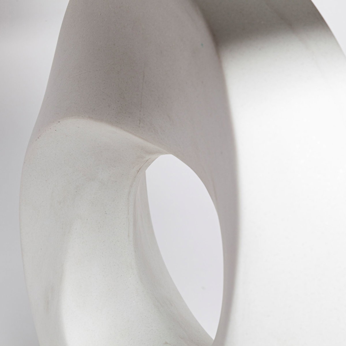 Celtica (26.8'H) White Resin Ring-Shaped Base Table Lamp, by Mercana, 17" length x 9" width x 27.5" height View 5