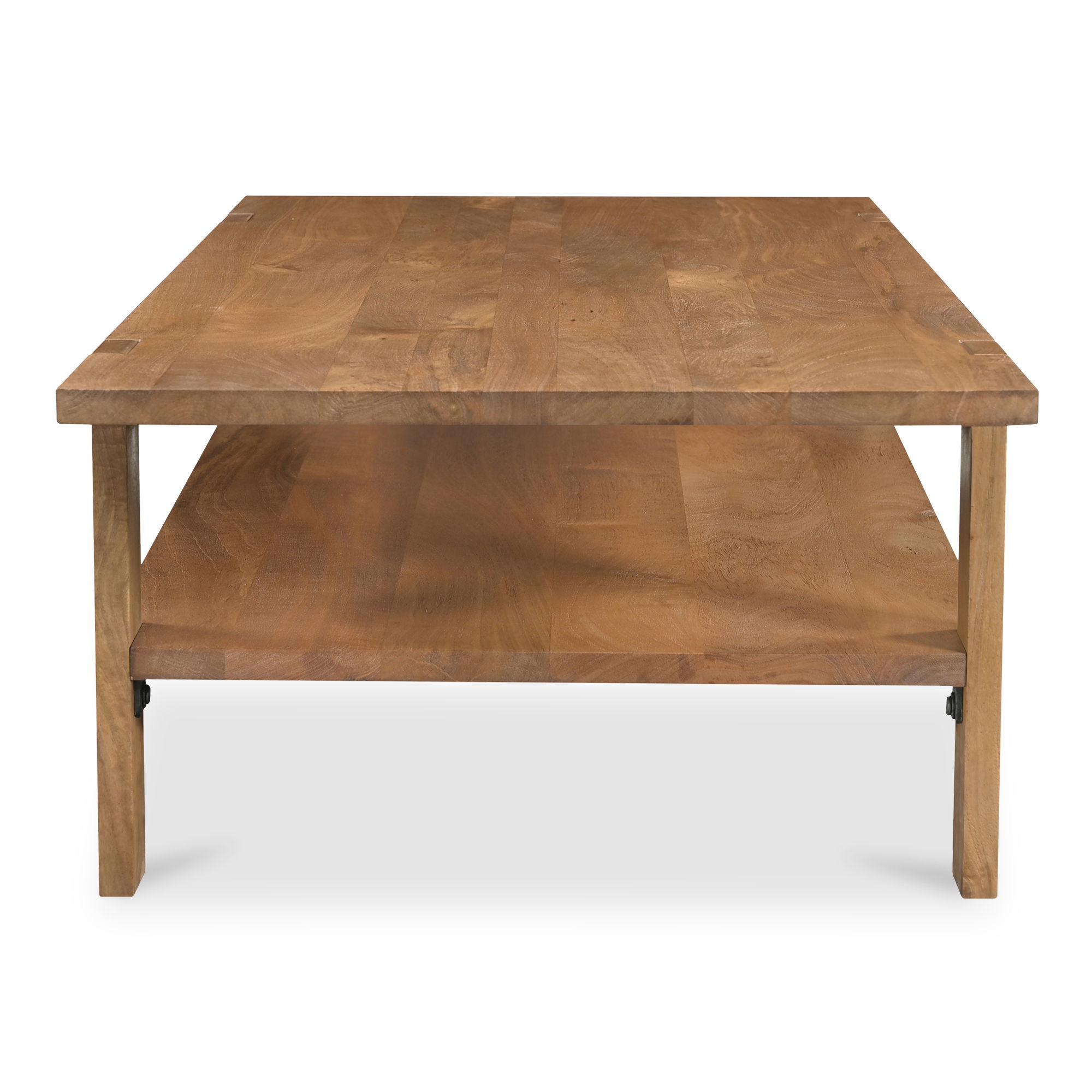 Workshop Coffee Table Vintage Brown, by Moe's Home, 54" width x 16" height x 26" depth View 3