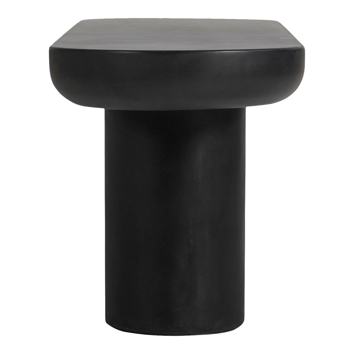 Rocca Bench Black, Benche by Moe's Home, 68" width x 18.5" height x 15.75" depth View 3