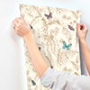 Papillon Gold Wallpaper, by York Wall, 27' length x 2'3" width x 0.02" depth thumbnail 7