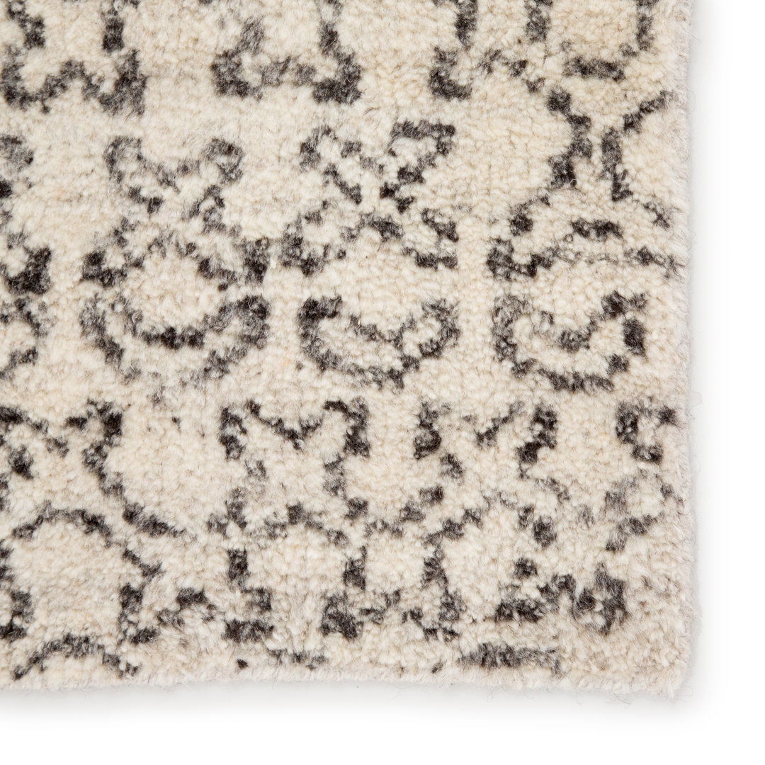 Pollack By Jaipur Living Reverb Hand-Knotted Trellis Ivory/ Black Area Rug (10'X14') large image 