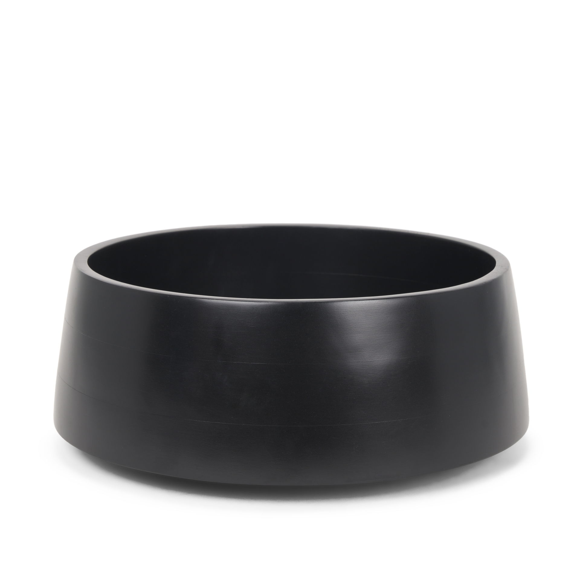 Kadara Black Solid Wood Decorative Bowl, by Mercana, 14" length x 14" width x 5.5" height View 1