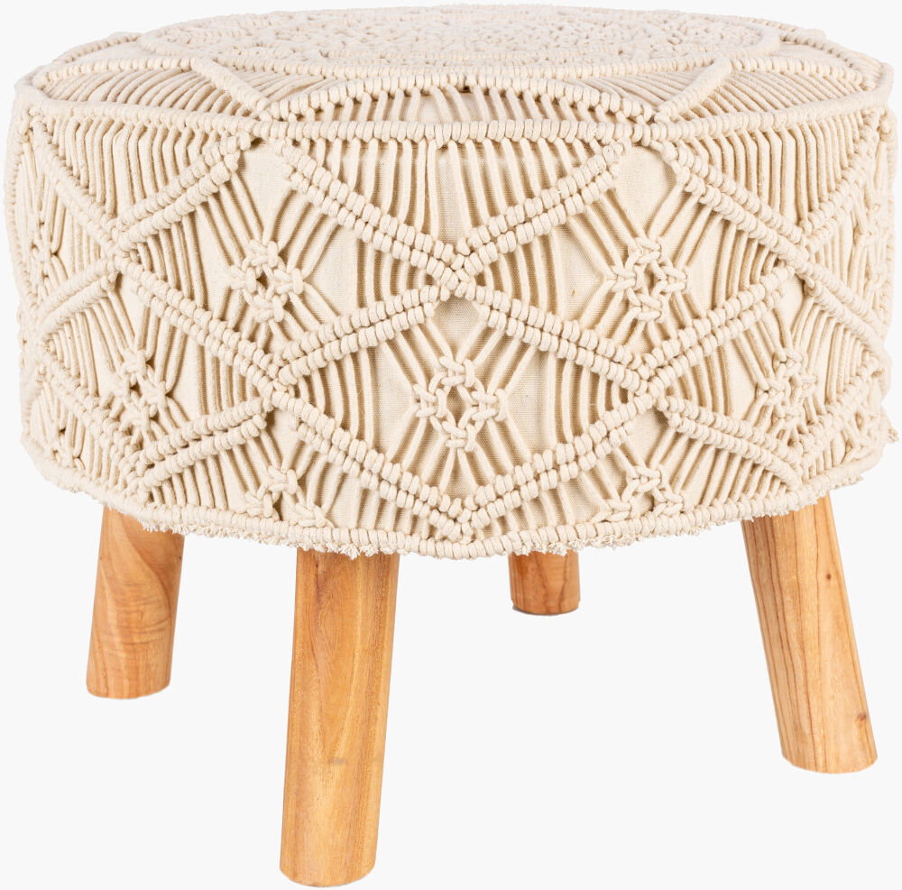 Mandala Ottoman, by Surya, 20" width x 16" height