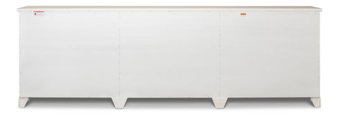 Luciana Wood Drs Buffet,112",St.Wht,Grey