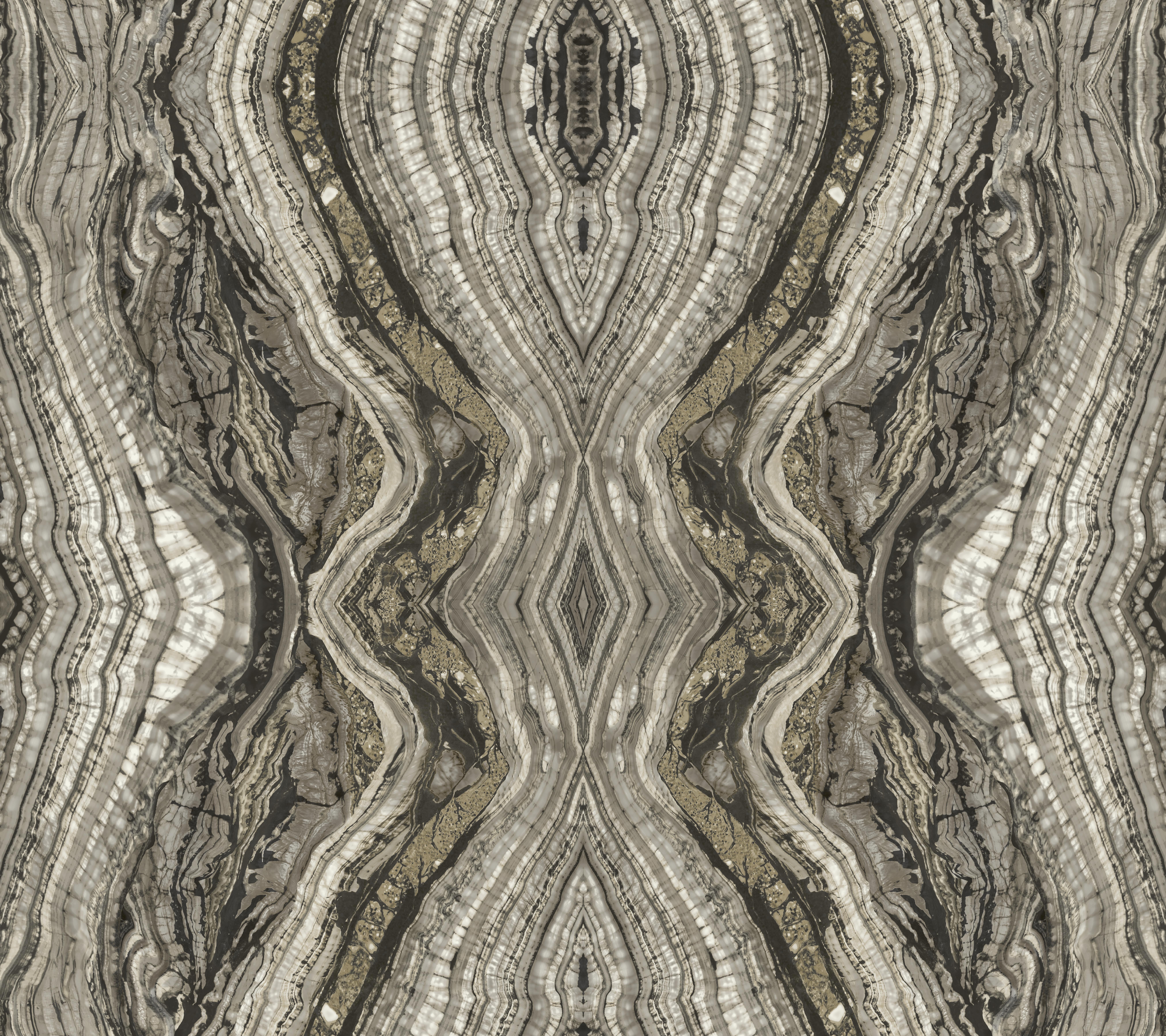Kaleidoscope Dark Grey Peel & Stick Wallpaper large image 