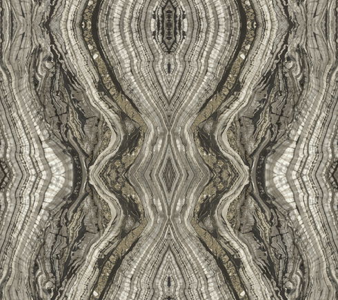 Kaleidoscope Dark Grey Peel & Stick Wallpaper