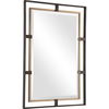 Carrizo Gold & Bronze Rectangle Mirror, by Uttermost, 22" width x 32" height x 1.25" depth thumbnail 5