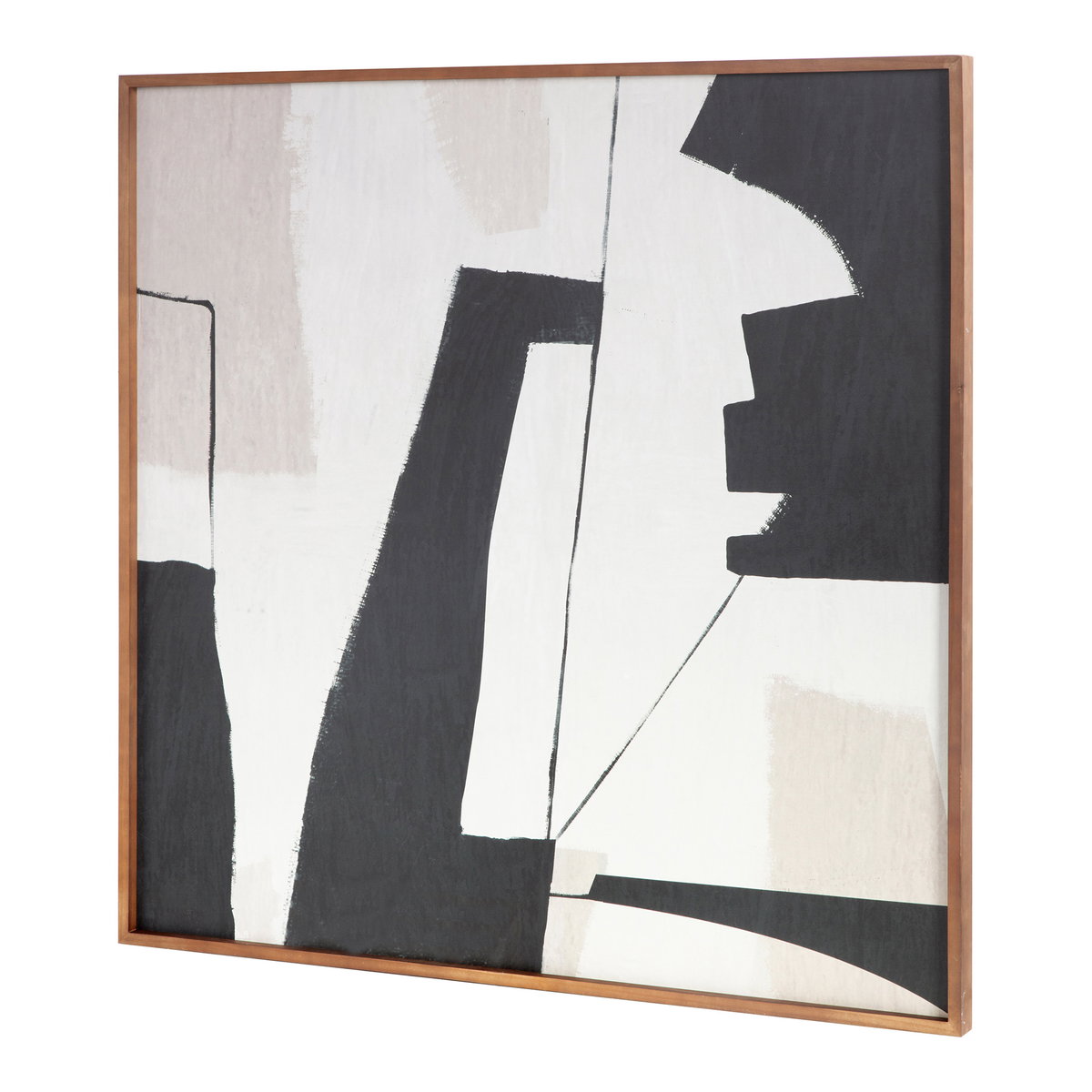 Nostalgia Framed Painting Warm Palette, by Moe's Home, 40" width x 40" height x 1.5" depth View 2