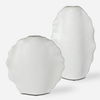 Ruffled Feathers Modern White Vases, S/2 thumbnail 0