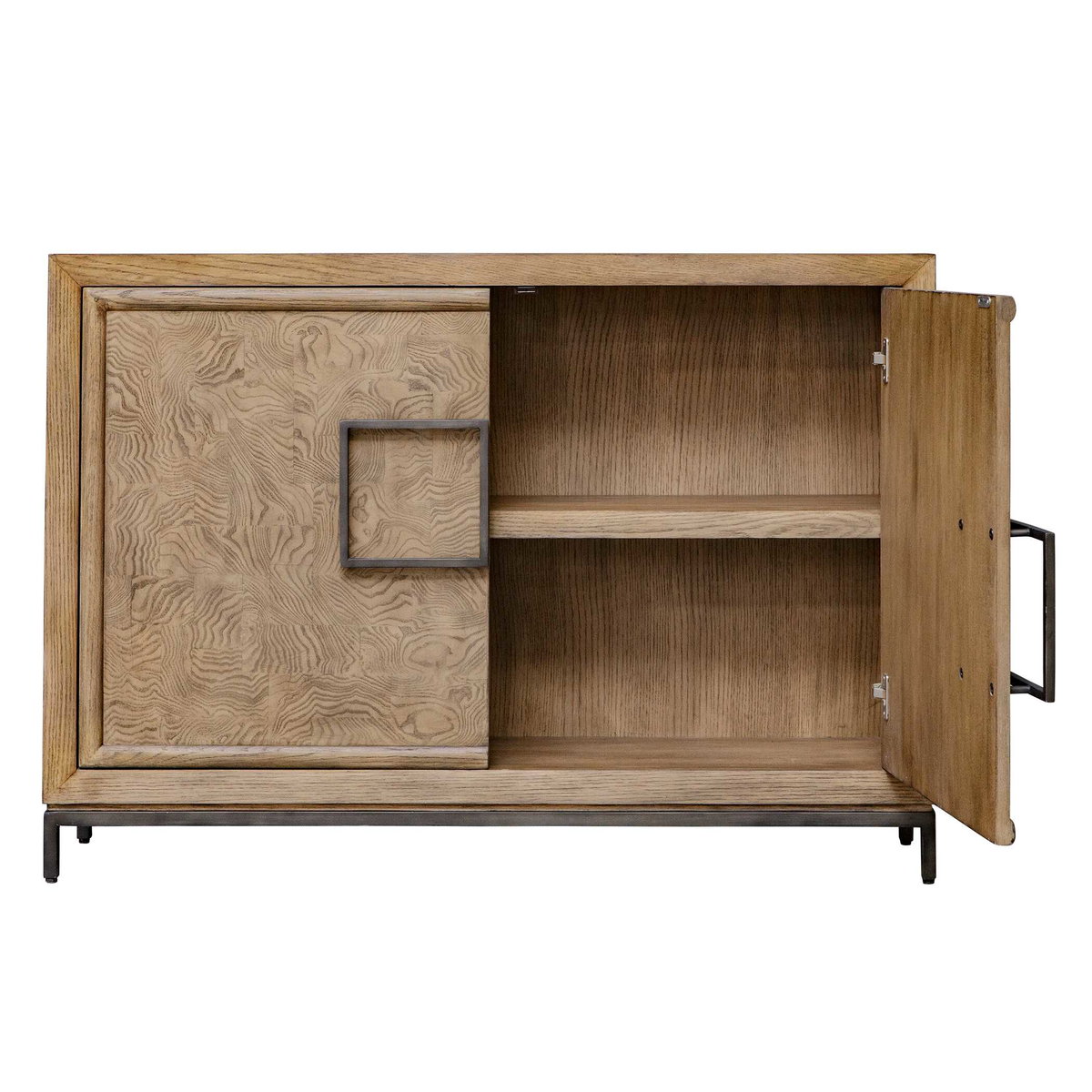 Paltrow Burl 2 Door Cabinet, Furniture by Uttermost, 48" width x 34" height x 13.31" depth View 7