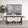 Suke 84' Medium Brown Rectangular Oak Dining Table, by Mercana, 84" length x 42" width x 30" height thumbnail 2