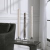 Makira Cylindrical Sculptures Set/3, Figurines & Statue by Uttermost, 3.5" width x 28.75" height x 3.5" depth thumbnail 2