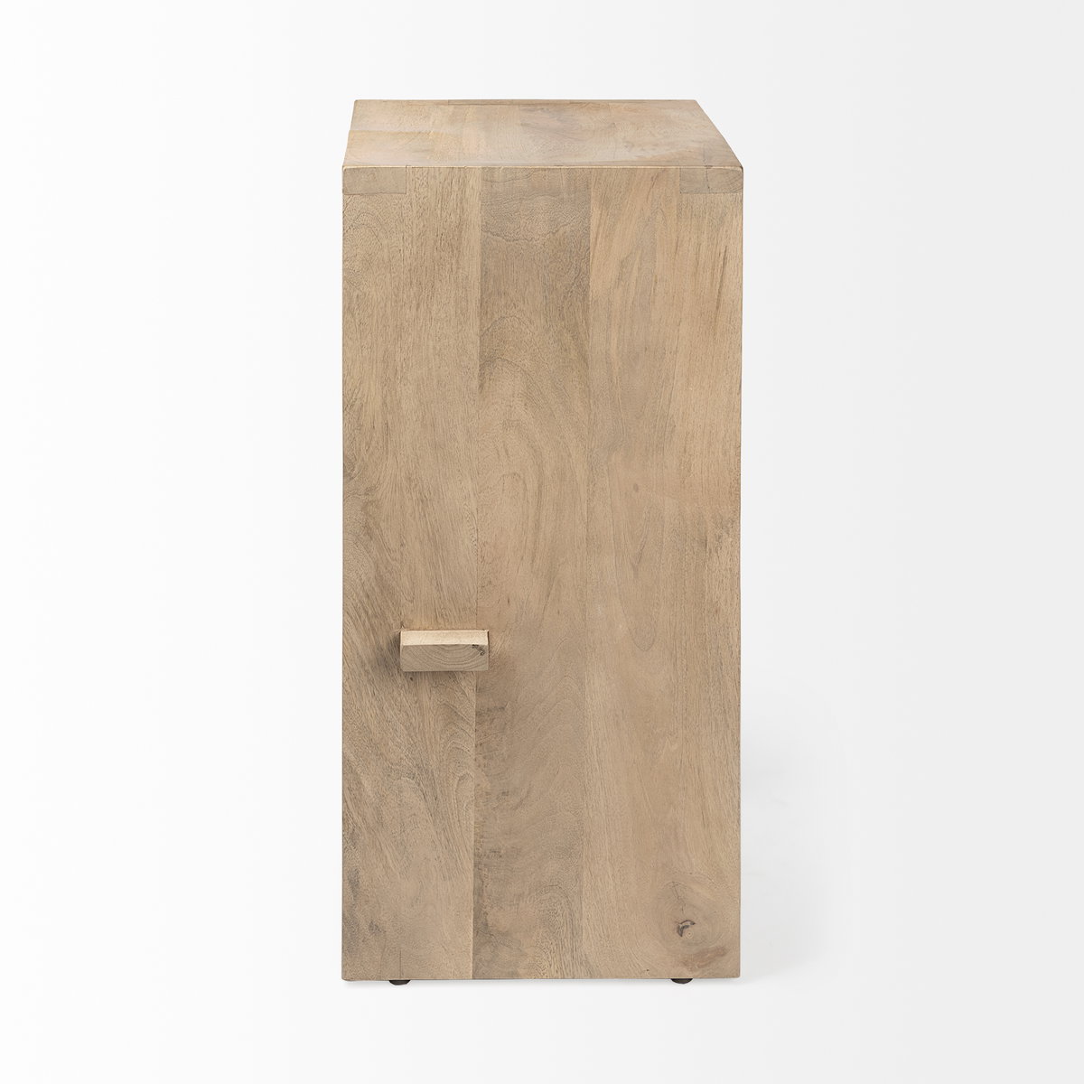 Aida 30' Seat Height Light Brown Wood Bar Stool, Counter & Bar Stool by Mercana, 18.5" length x 14" width x 30" height View 4