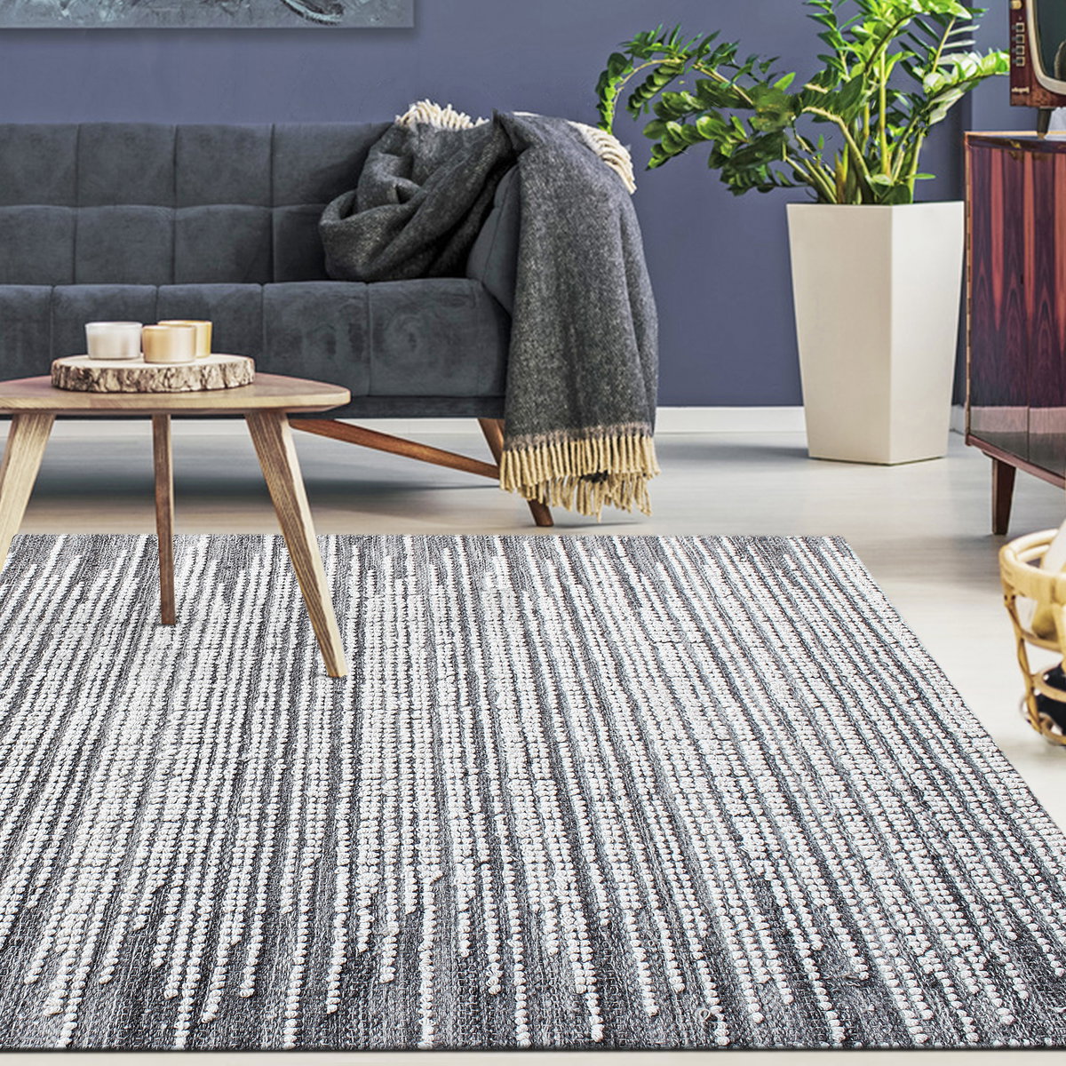 Salida Gray Wool 8 X 10 Rug, by Uttermost, 8' width x 10' height x 0.5" depth View 2