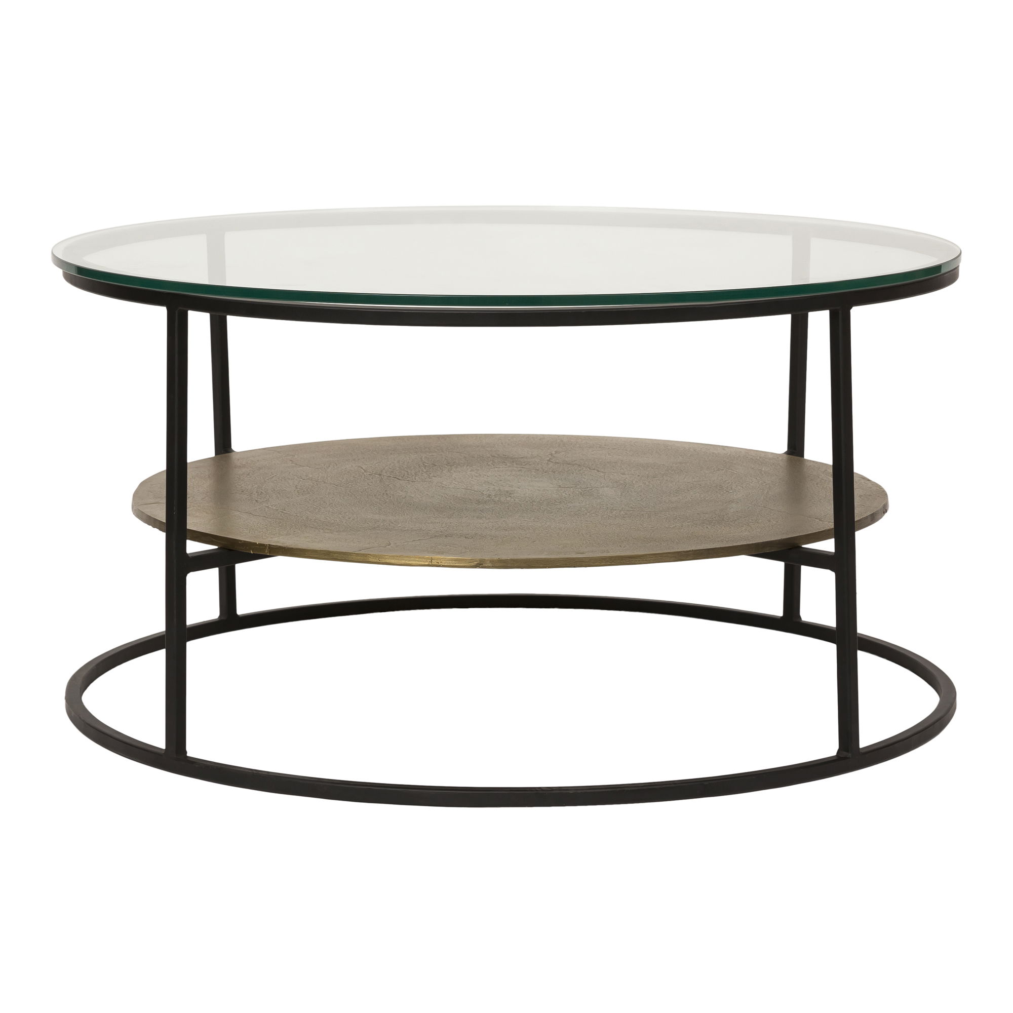 Callie Coffee Table Antique Brass large image 
