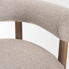 Gianna Open Back Medium Brown Wood with Taupe Boucle Fabric Accent Chair thumbnail 9
