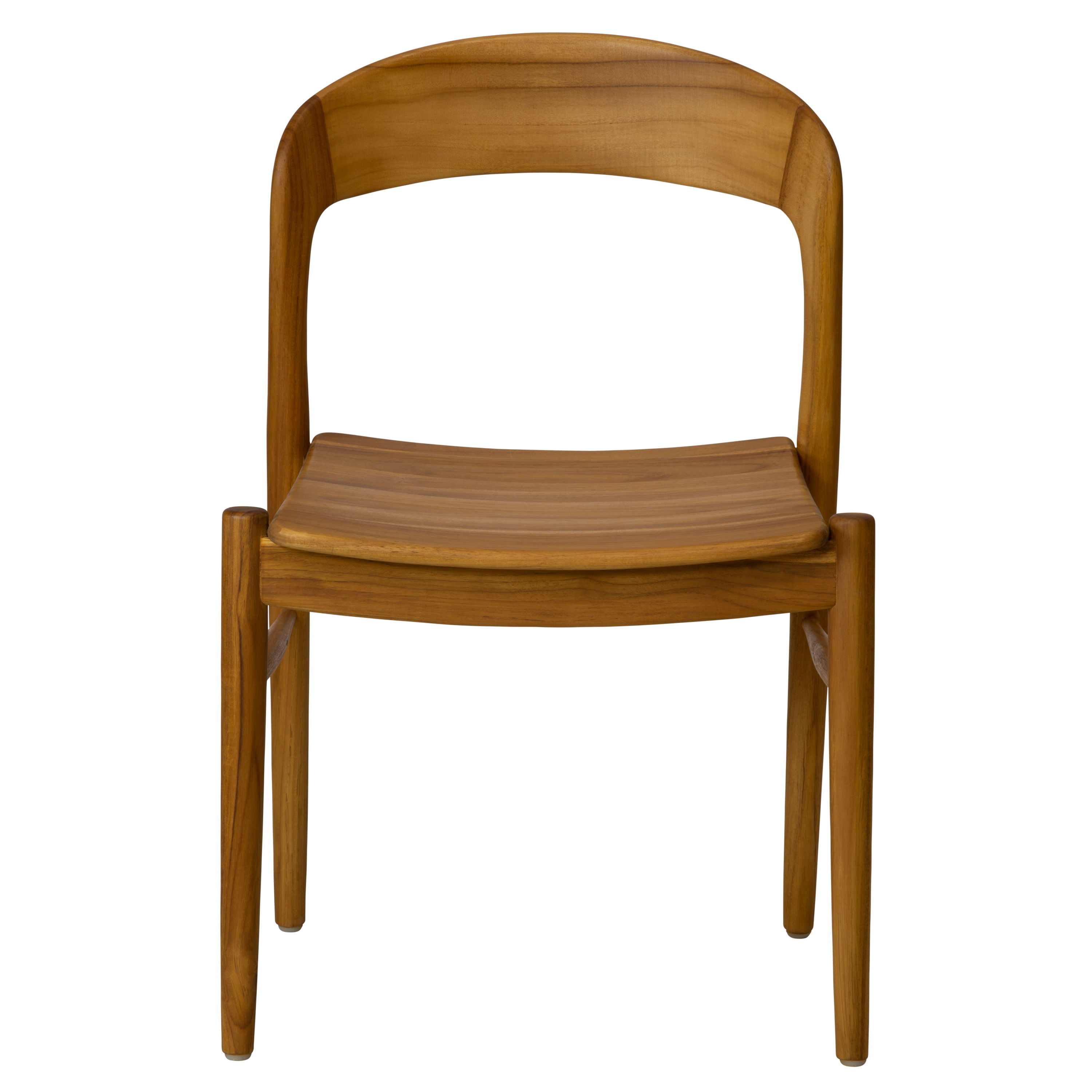 Ingrid Side Chair in Teak, Dining Chair by Woven, 21.75" width x 31" height x 23" depth View 2