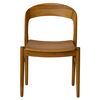 Ingrid Side Chair in Teak, Dining Chair by Woven, 21.75" width x 31" height x 23" depth thumbnail 2