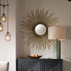 Golden Rays Starburst Mirror, by Uttermost, 3'10.75" width x 3'10.75" height x 1" depth thumbnail 2