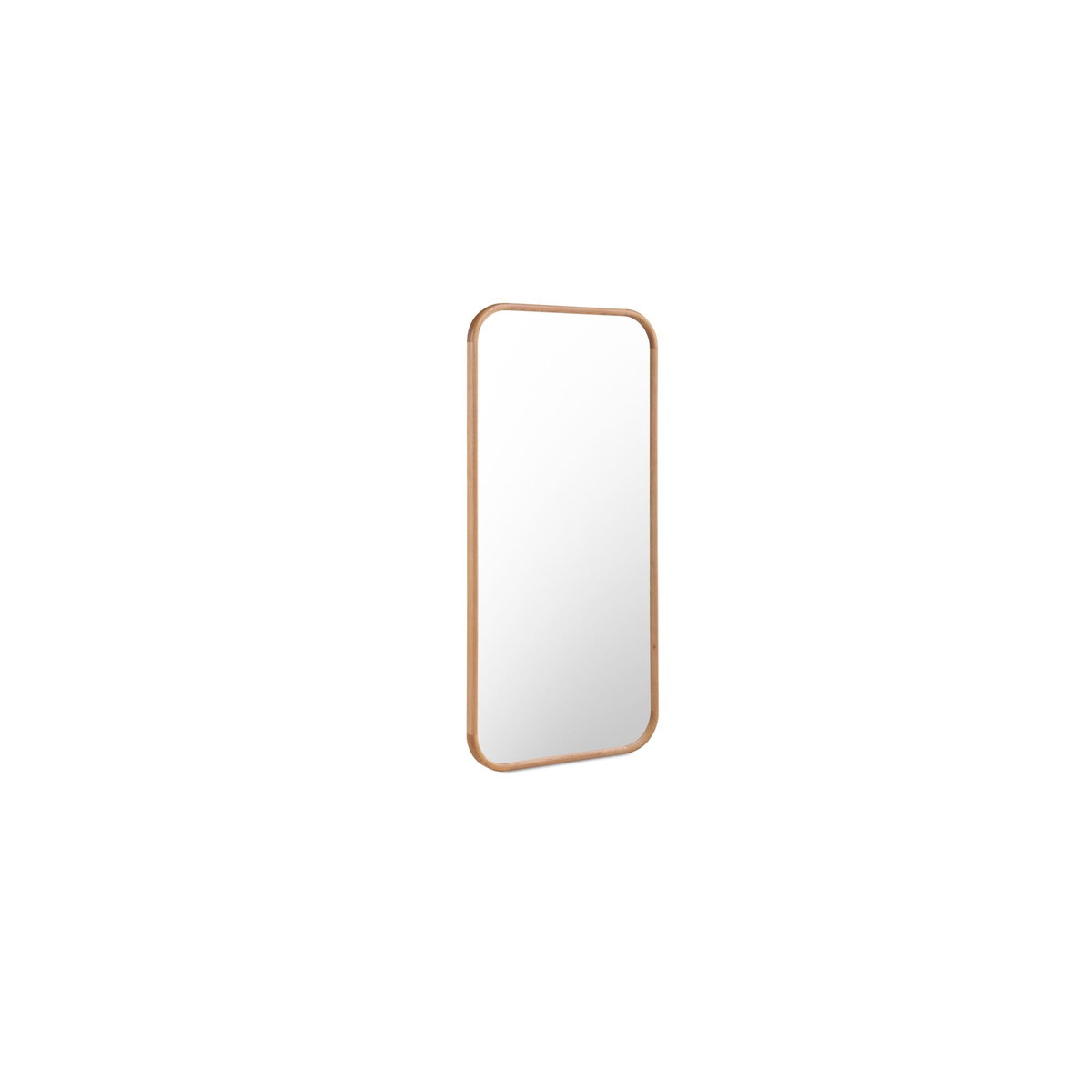 Kai Floor Mirror Oak, by Moe's Home, 32" width x 68" height x 1.8" depth View 2