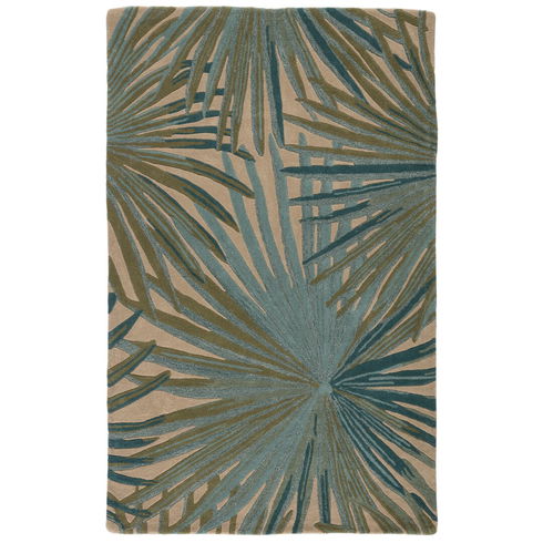 Coastal Seaside Hand-Tufted Blue/Green Area Rug