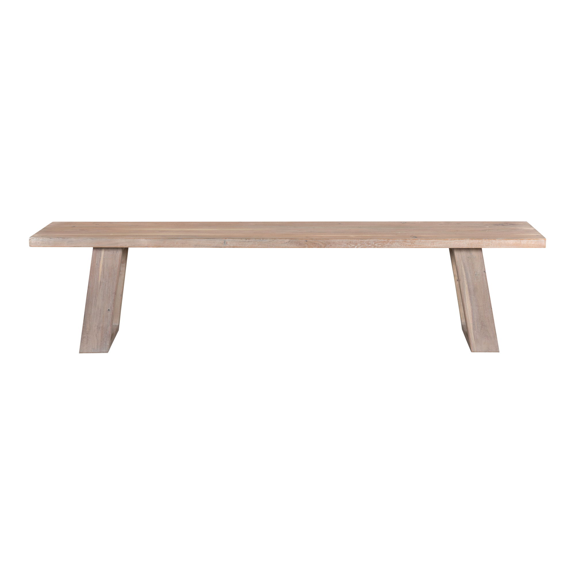 Tanya Bench Light Grey, Benche by Moe's Home, 92" width x 18" height x 14" depth View 1