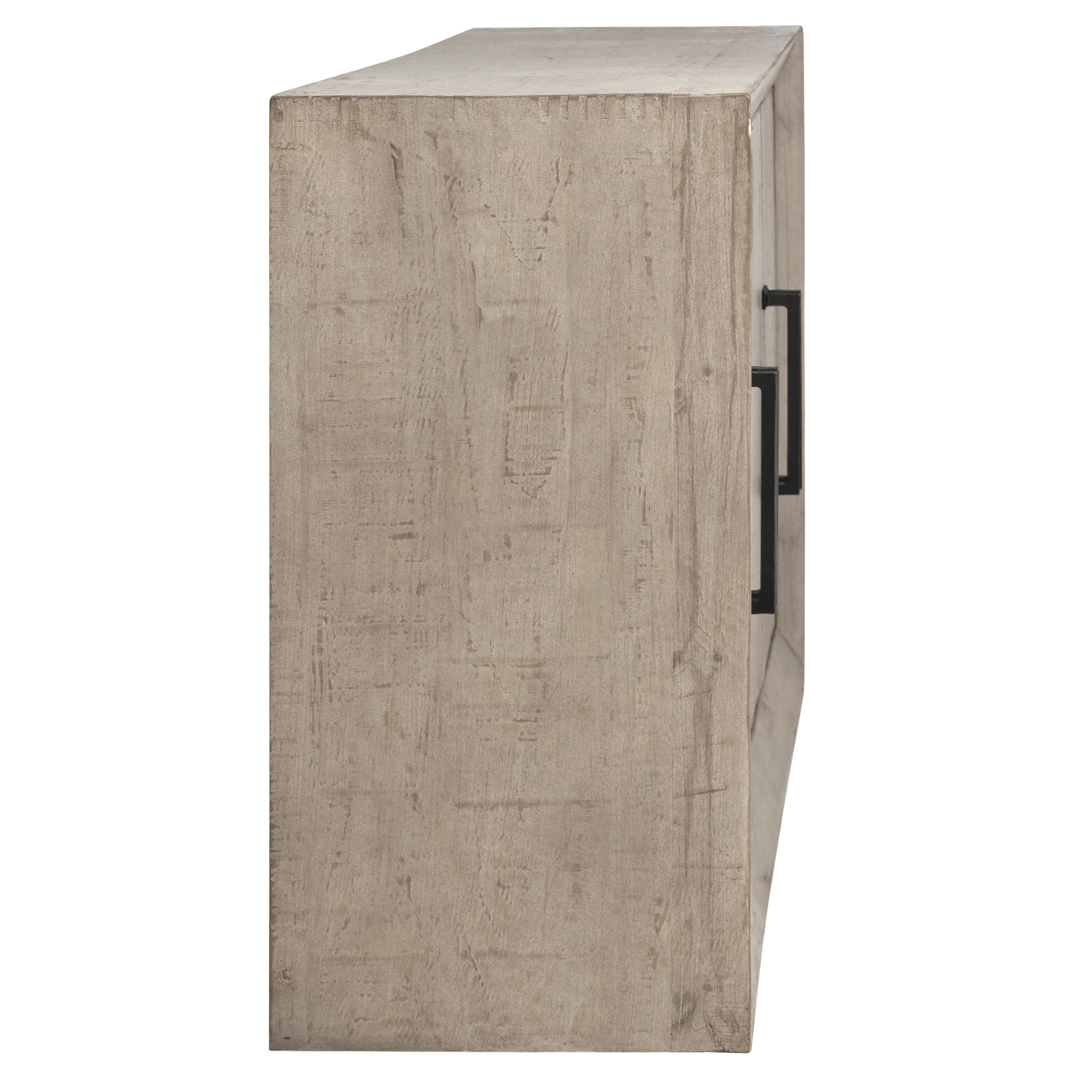 Sonya Sideboard Light Grey Wash, Sideboards & Buffet by Dovetail, 84" width x 36" height x 18" depth View 3