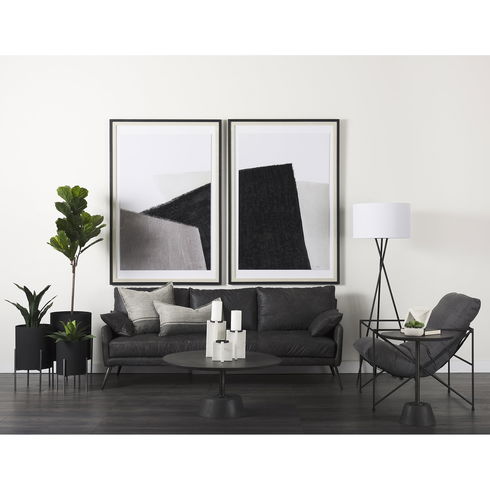 Sophia 5.5 L x 5.5 W x 8.5 H White Marble Decor Stand