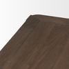 Teva Dark Brown Wood Rectangular 72' Dining Table, by Mercana, 72" length x 39" width x 30" height thumbnail 7