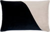 Cotton Velvet Lumbar Pillow, Decorative Pillow by Surya, 13" length x 20" width thumbnail