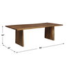 Glenmore Wood Dining Table, by Uttermost, 96" width x 30" height x 47" depth thumbnail 3