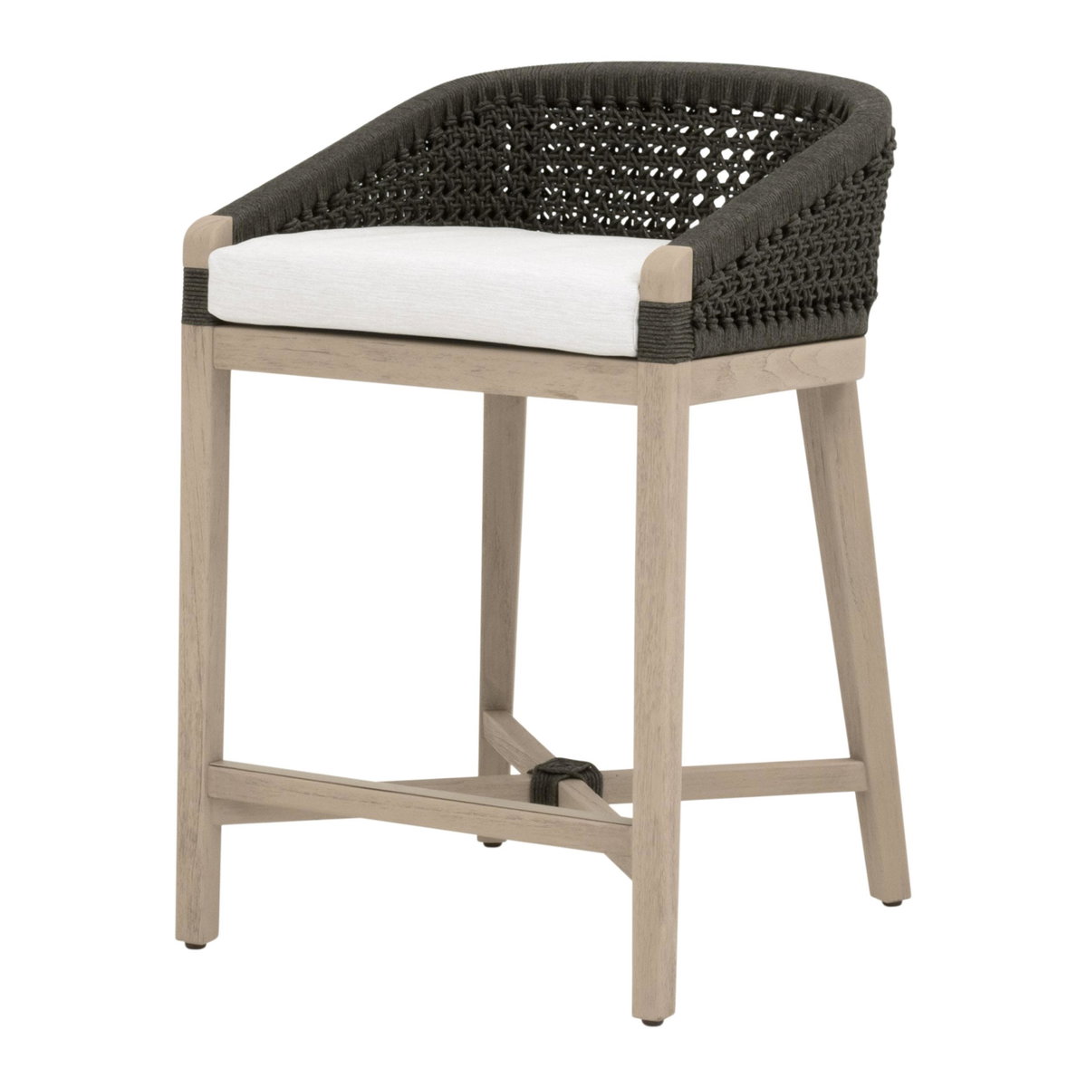 Montecito Outdoor Counter Stool, Dining Chair by Essentials for Living, 21" width x 32.25" height x 21" depth View 2