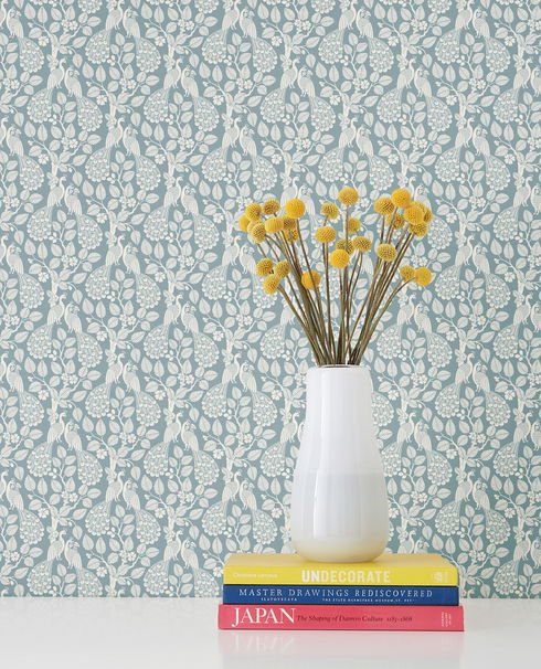 Teal  Plumage Wallpaper