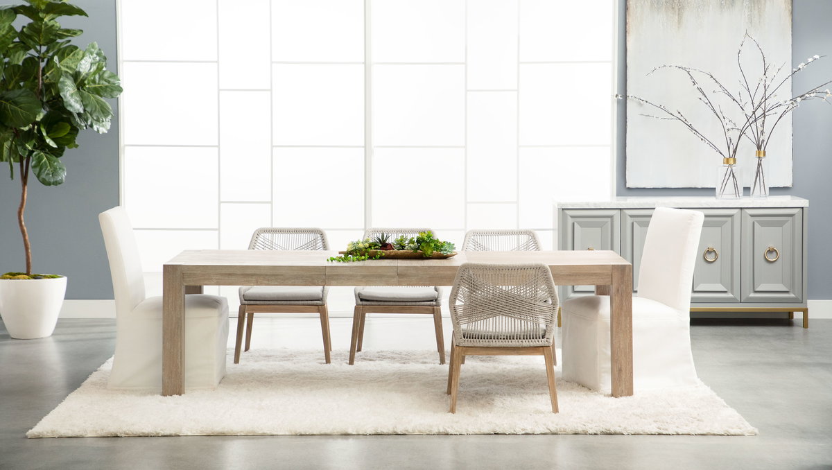 Levi Slipcover Dining Chair, Set of 2, by Essentials for Living, 22" width x 40.5" height x 26" depth View 13