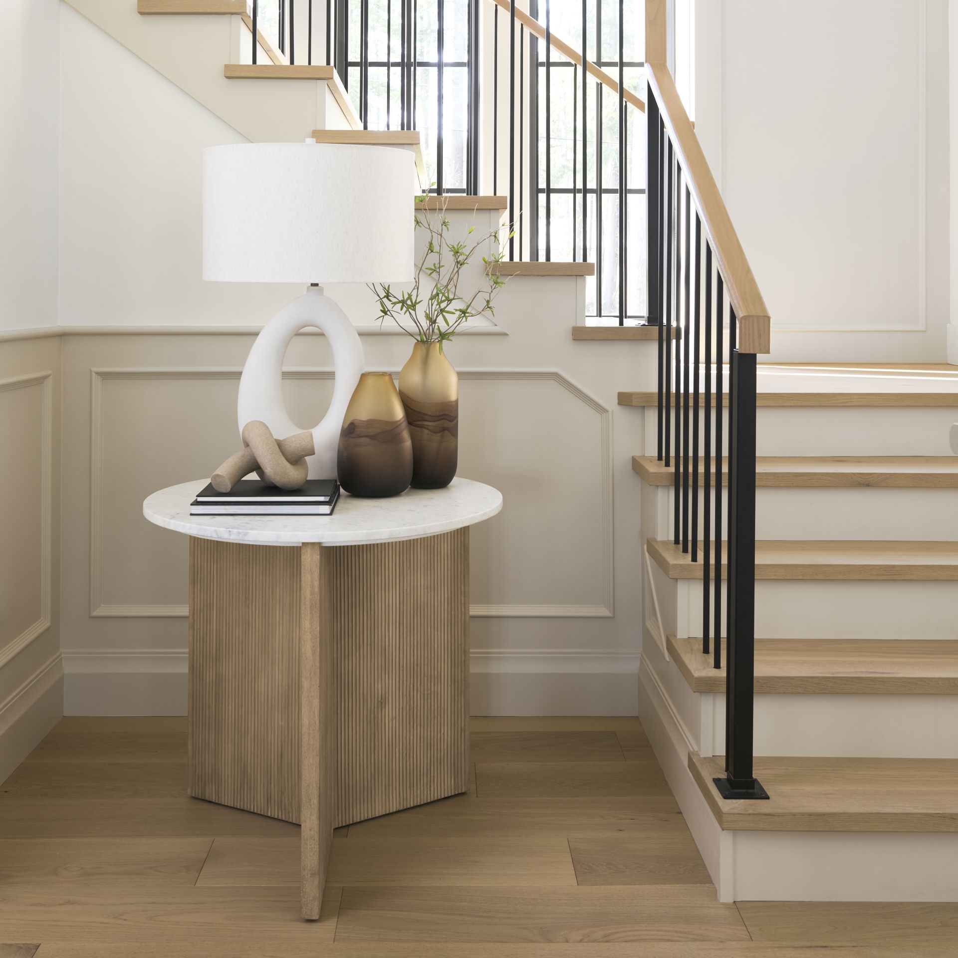 Otto Sandstone Resin Small Knot Sculpture Decorative Object, by Mercana, 7.99" length x 7.01" width x 5" height View 3